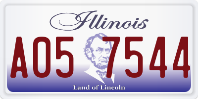IL license plate A057544