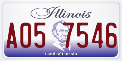 IL license plate A057546