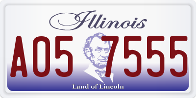 IL license plate A057555