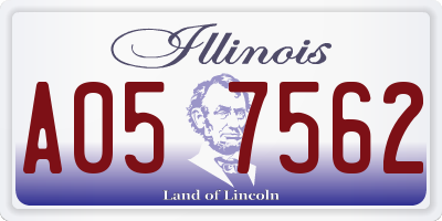IL license plate A057562