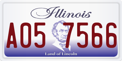 IL license plate A057566