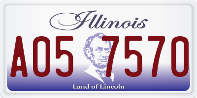IL license plate A057570