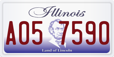 IL license plate A057590