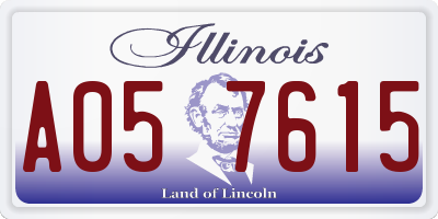 IL license plate A057615