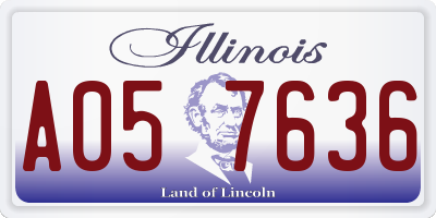 IL license plate A057636