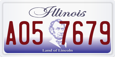 IL license plate A057679