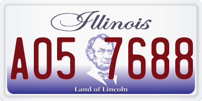 IL license plate A057688
