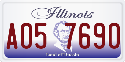 IL license plate A057690