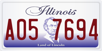 IL license plate A057694