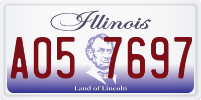 IL license plate A057697