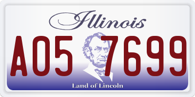 IL license plate A057699