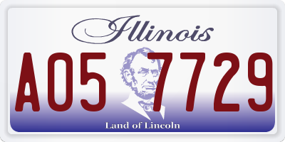 IL license plate A057729
