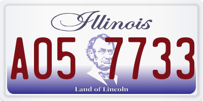 IL license plate A057733