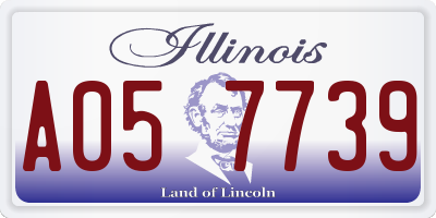 IL license plate A057739