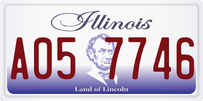 IL license plate A057746