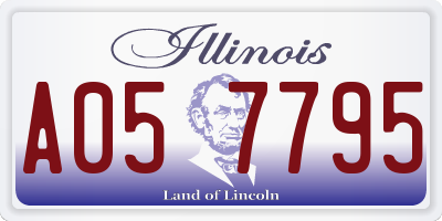 IL license plate A057795