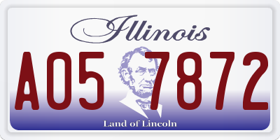 IL license plate A057872