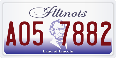 IL license plate A057882