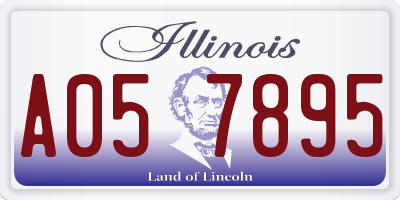 IL license plate A057895