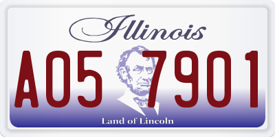 IL license plate A057901