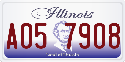 IL license plate A057908
