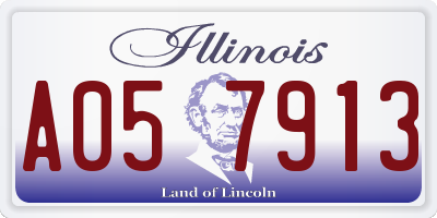 IL license plate A057913