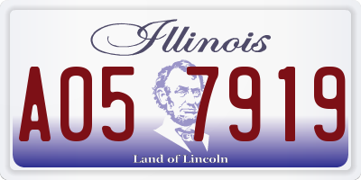 IL license plate A057919