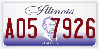 IL license plate A057926