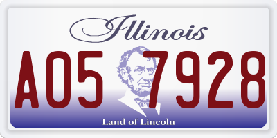 IL license plate A057928