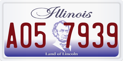 IL license plate A057939