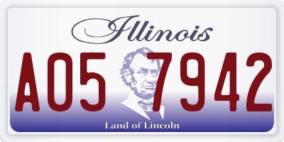 IL license plate A057942