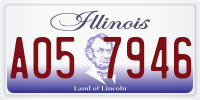 IL license plate A057946