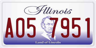 IL license plate A057951