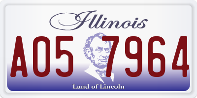 IL license plate A057964