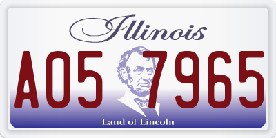 IL license plate A057965