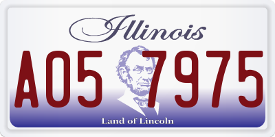IL license plate A057975