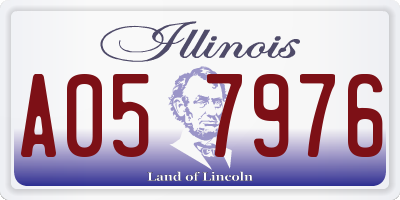 IL license plate A057976