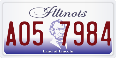 IL license plate A057984