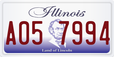 IL license plate A057994