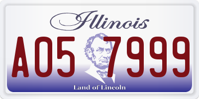 IL license plate A057999