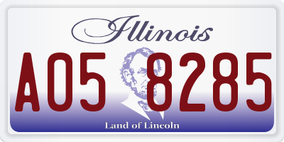 IL license plate A058285