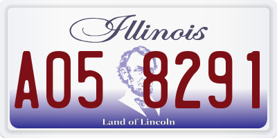 IL license plate A058291