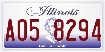 IL license plate A058294