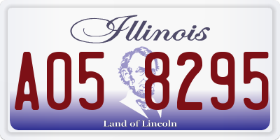 IL license plate A058295