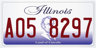 IL license plate A058297