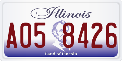 IL license plate A058426