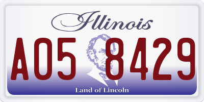 IL license plate A058429