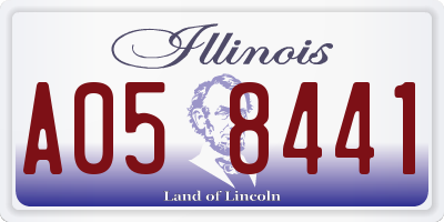 IL license plate A058441