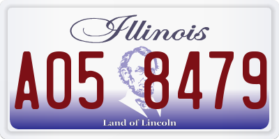 IL license plate A058479