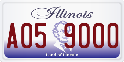 IL license plate A059000